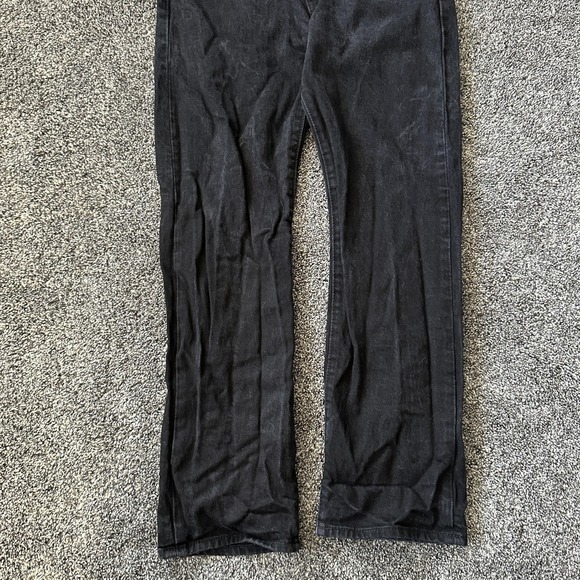Levis 501 Jeans Mens 31x30 Black Button Fly Straight Leg Denim‎ Classic Original - Picture 4 of 16